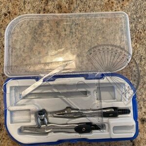 VINTAGE STAEDTLER DRAFTING /COMPASS SET w/ Hard Case‎